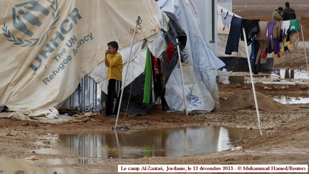 Dans le camp Al-Zaatari le 12 décembre 2013 - Muhammad Hamed